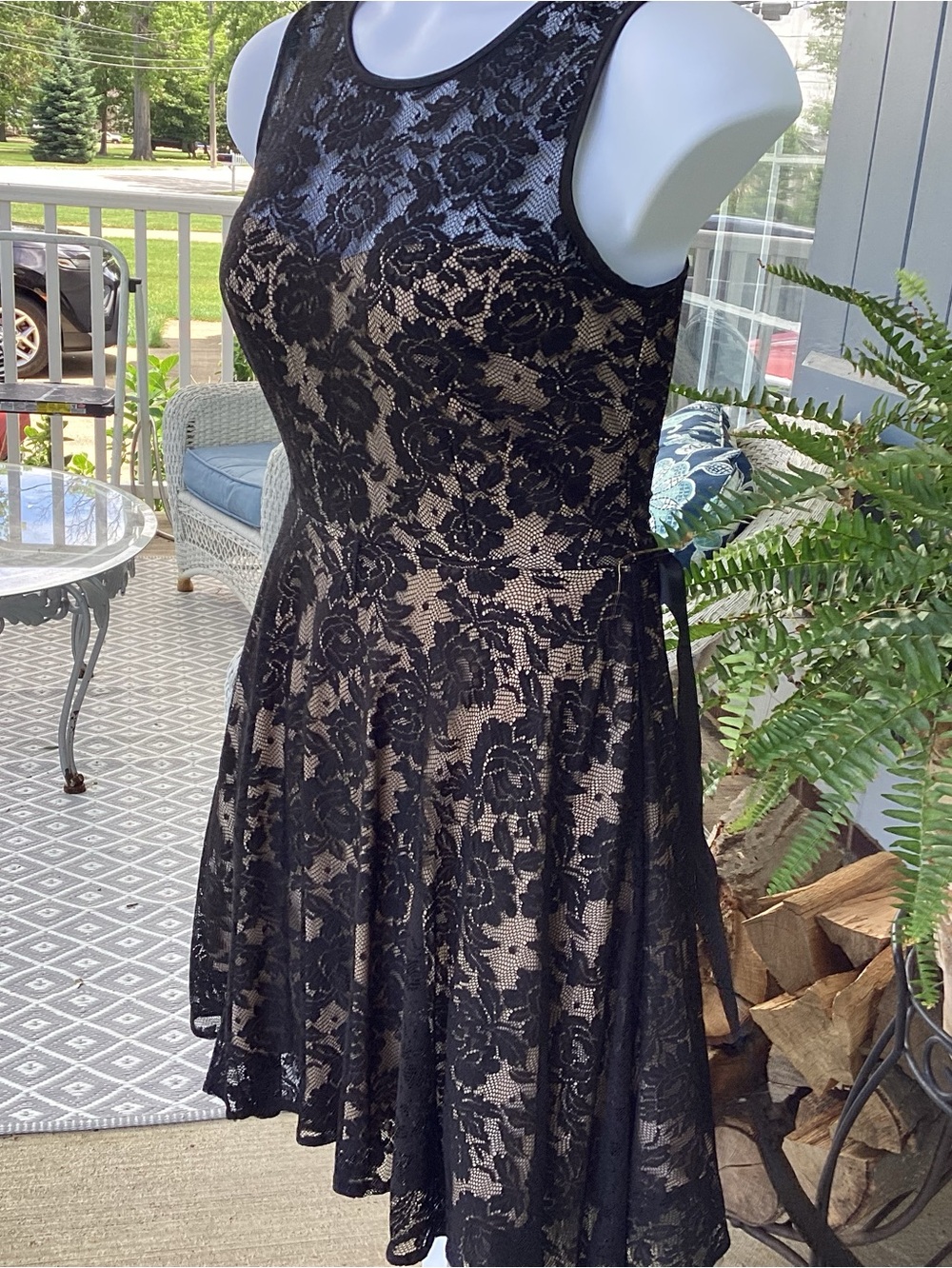 Dj Jaz Chic Black Lace Cocktail Dress - Picture 5 of 16